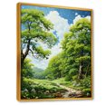 thumbnail image 2 of Designart "Lush Green Oak Allure I" Tree Oak Floater Framed Wall Decor, 2 of 5