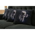 thumbnail image 2 of Ambesonne Galaxy Throw Pillow Cover 4 Pack, Stardust Nebula Space, 20", White Dark Blue, 2 of 6