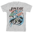 thumbnail image 6 of Justice League Justice For All Boy's Heather Grey T-shirt-XL, 6 of 7