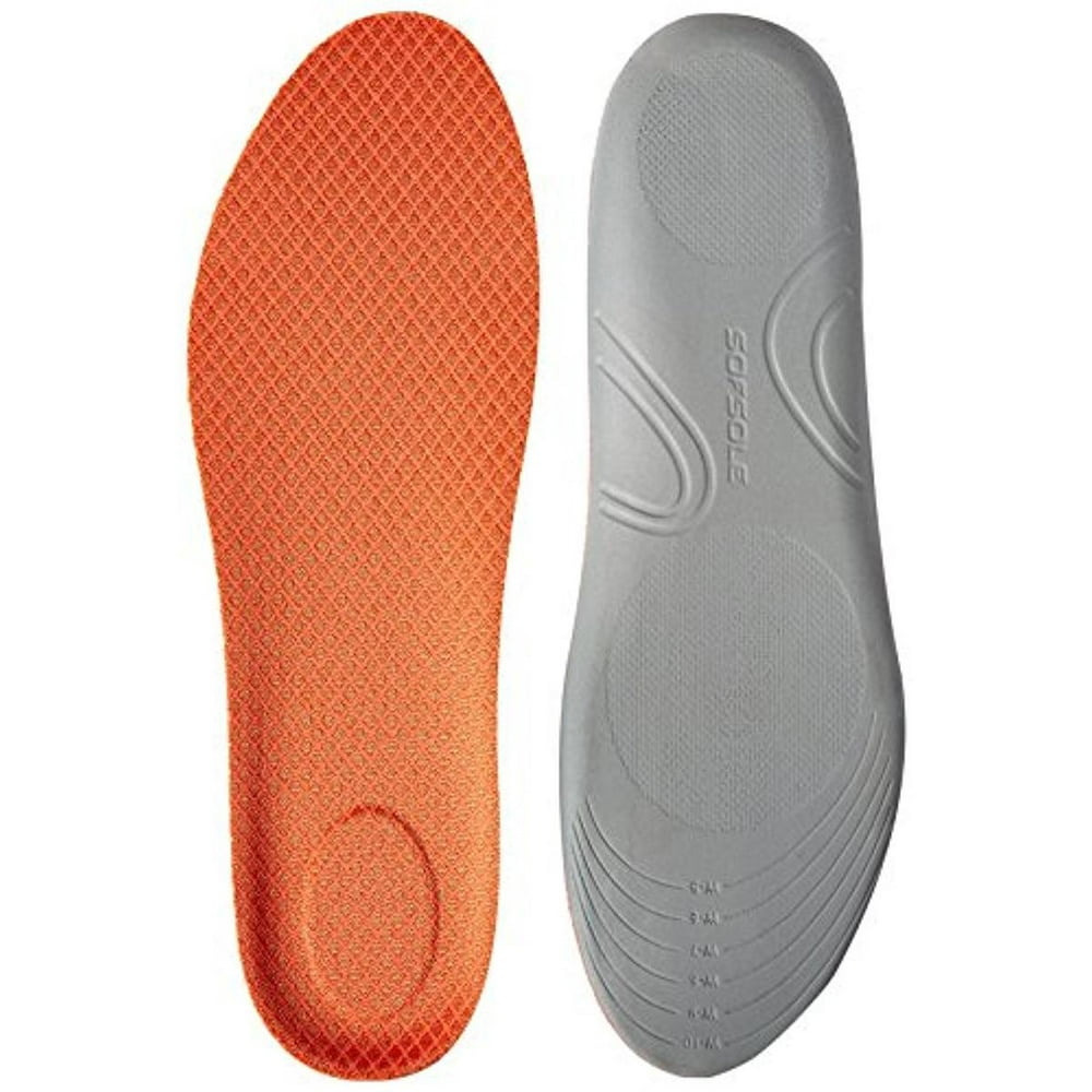 Sof Sole Womens Canvas Comfort Low Profile Max Cushioning Insoles