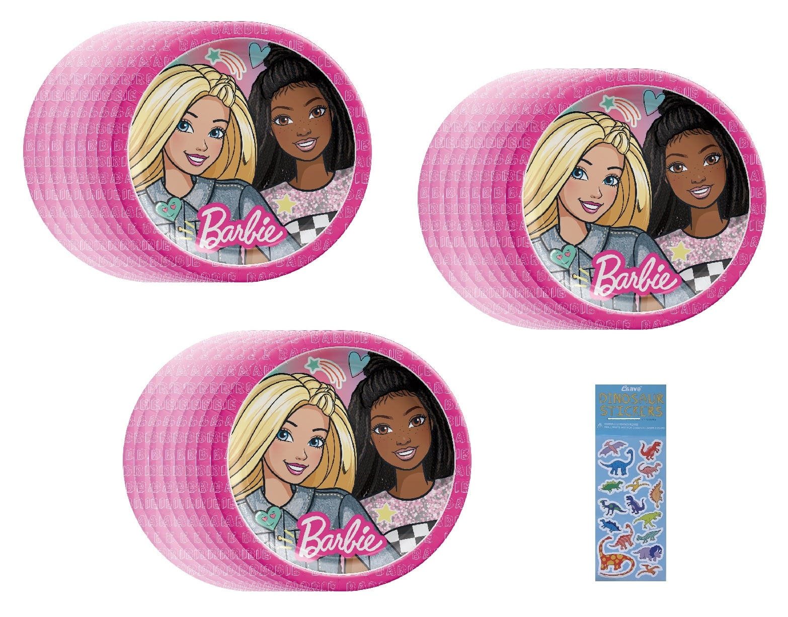 Barbie Party Supplies Bundle includes Lunch Paper Plates 24 Count — free download