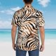 thumbnail image 4 of Fotbe Watercolor Zebra Camisa Hawaiana para Hombre Unisex – Camisa Casual de Verano con Botones de Manga Corta de Algodón y Lino,Large, 4 of 7