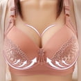 thumbnail image 4 of Herrnalise Women's T Shirt Bra, Demi Cup, Smoothing, Lightly Lined，Full Coverage ，Wireless，Bra., 4 of 4