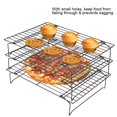 thumbnail image 4 of Anti-Rusty Nonstick Cooling Rack, Nonstick Cooling Rack Metal, Non- And Safe Durable For Biscuit/Cake/Bread Outdoors BBQ Kitchen Use Even Cooling, 4 of 8