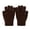 Coffee, variant on Faraee Kids Knit Winter Gloves Solid Color Stretchy Full Finger Warm Thermal Gloves Soft Windproof Cold Weather Hand Wear for Boys Girls