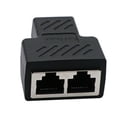 thumbnail image 1 of Methold Divisor de Internet Adaptador Ethernet de puerto dual Puerto de plástico de Internet alto Type3, 1 of 6