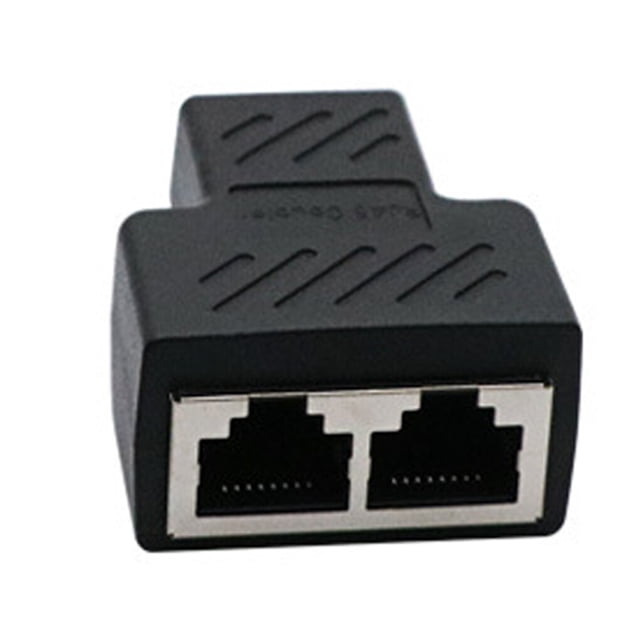 Methold Divisor de Internet Adaptador Ethernet de puerto dual Puerto de plástico de Internet alto Type3