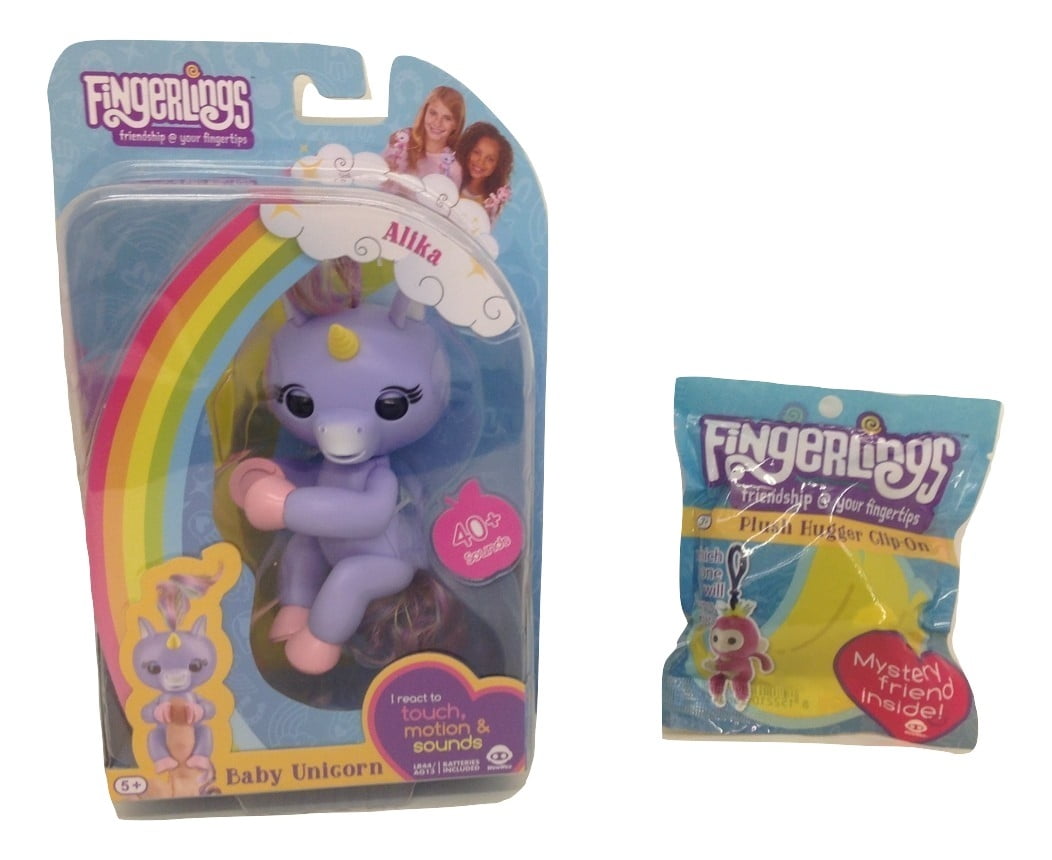 Fingerlings Pack of 1 Alika Baby Unicorn Toy and 1 Fingerlings Mystery