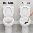 thumbnail image 6 of 1 Toilet Plunger 19"L Wooden Handle Heavy Duty Rubber Flange Pump Declogger Sink, 6 of 7