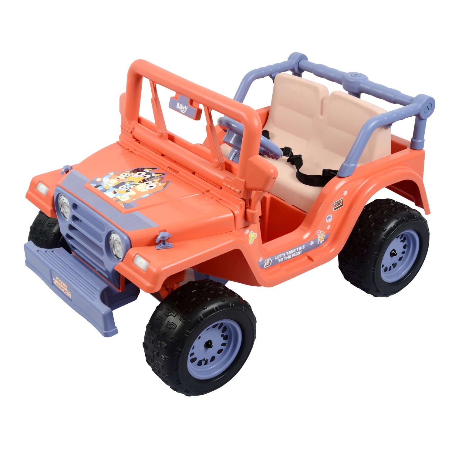 12V Bluey 4-Wheeler Ride-on, Battery Powered Car for Kids with Sounds, Ages 3+