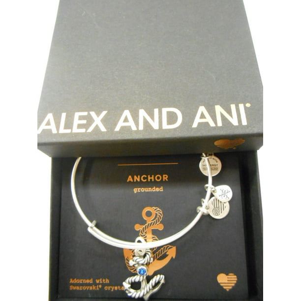 Alex and Ani Anchor III EWB, Rafaelian Silver Bangle Bracelet