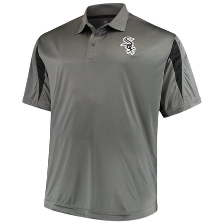 Men's Majestic Charcoal/Black Chicago White Sox Contract Polo