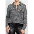 thumbnail image 4 of Plaid Button-down Tweed Jacket, 4 of 5