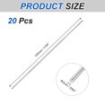 thumbnail image 2 of 20pcs 316 Stainless Steel Round Rod Bar, 2x100mm Silver Solid Shaft Rods, 2 of 6