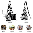 thumbnail image 3 of Small Sling Bag for Women Crossbody Backpack Hiking Travel Daypack Chest Bag Lightweight Shoulder Bag, 3 of 7