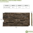 thumbnail image 6 of Ekena Millwork 45 3/4"W x 24 1/2"H x 1 1/4"D Canyon Ridge Stacked Stone, EverStone Faux Stone Siding Panel, Willow Peak, 6 of 9
