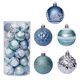 thumbnail image 3 of Gray Colgantes decorativos con tema de colores delicados y colgantes brillantes para árbol de Navidad, 60mm, 30 piezas, 3 of 5