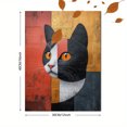 thumbnail image 3 of Qisvanset 12x16 Inch Picasso Line Cat Canvas Wall Art, Minimalist Sketch Vintage Exhibition Home Art Decor, 3 of 8