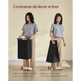 thumbnail image 3 of VASAGLE Cesto para Ropa Sucia, Cesta Colada con 3 Bolsas Extraíbles, 40 L por Bolsa, 2 Estantes, Baño, Lavandería, Marrón Rústico y Negro, 3 of 5