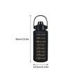 thumbnail image 3 of 2 Liter Motivational Water Bottle with Straw and Locking Flip Lid, BPA-Free Reusable Sports Hydration Bottle for Gym, Cycling and Outdoor, 3 of 7