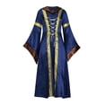 thumbnail image 1 of Vestido con capucha de manga larga para mujer de estilo victoriano renacentista vintage de Halloween para mujer Pompotops  hdfakjf9989, 1 of 6