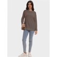 thumbnail image 6 of Women's Long Sleeve Knitted Crew Neck T-shirt, 6 of 6