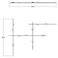 thumbnail image 3 of Sonneman SLS1170 Suspenders 13 Light 123" Tall Led Wall Sconce - Black, 3 of 3
