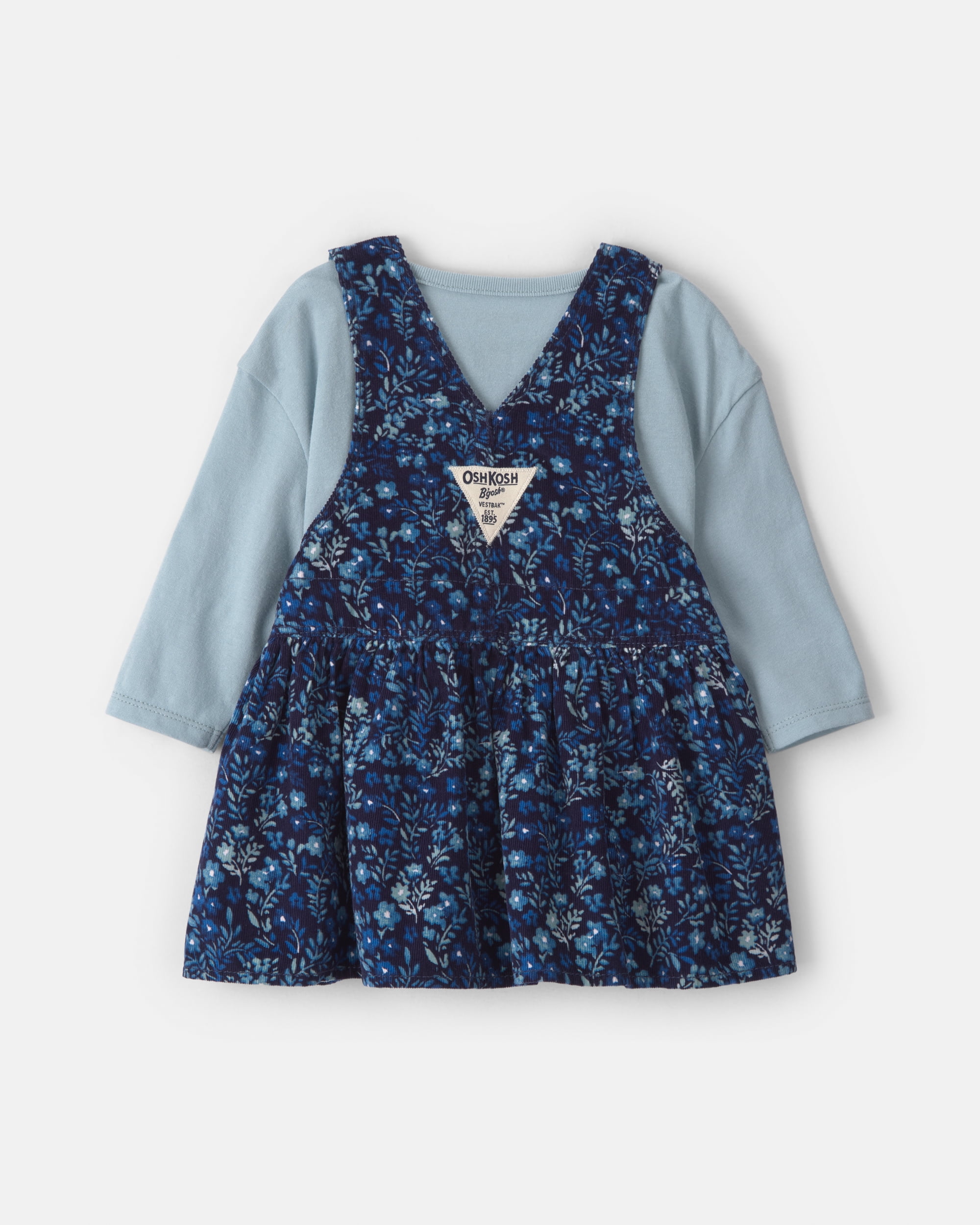 Oshkosh B'gosh Baby Girl Skirtall and Top Outfit Set, 2-Piece, Sizes 3 - 24 Months