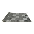 thumbnail image 2 of Ahgly Company Indoor Square Checkered Gray Modern Area Rugs, 7' Square, 2 of 4