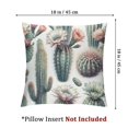 thumbnail image 4 of ONETECH Set of 2 Cacti in Bloom Short Plush Pillowcase Home Furnishing 18x18in, 4 of 7