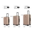 thumbnail image 2 of Maleta de Viaje Rígida 20" Pulgadas, Ruedas Giratorias 360 de Tecnología Hinomoto, Candado TSA, Pad de Compresión, Color Beige, 2 of 7