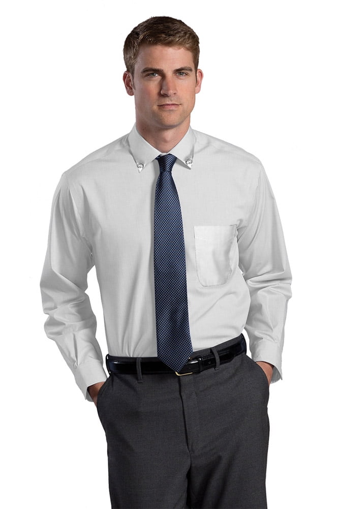men's no iron white dress shirts