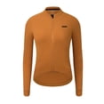 thumbnail image 4 of RISESBIK Ropa de ciclismo de invierno para mujer Maillot de ciclismo de polar térmico con bolsillo con cremallera Chaqueta de ciclismo Softshell a prueba de viento para mujer, 4 of 5
