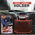 thumbnail image 5 of Car Net Pocket Handbag Holder Organizer – Universal Mesh Storage Bag for Auto Interior Seat Gap & Backseat Barrier TIKA, 5 of 7