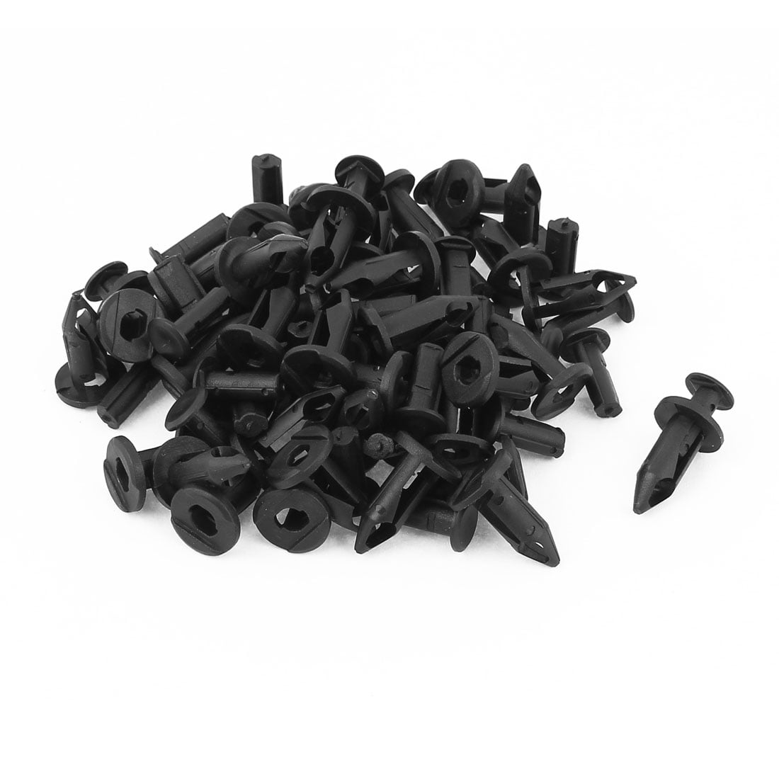 40Pcs 9mm Hole Plastic Rivet Style Body Trim Panel Moulding Fasteners Clips