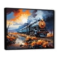 thumbnail image 2 of Designart "Abstract Train Sublime Horizon II" Transportation Floater Framed Canvas Print, 2 of 7