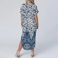 thumbnail image 4 of Summer Plus Size Dresses for Womens 2025 Fashion Sexy Printing Pocket Short Sleeve V-Neck Dress 50% off Clearance!, 4 of 6
