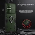 thumbnail image 4 of Étui Galaxy S21 Ultra avec Couvercle de Caméra et Support, Protection d'Objectif Coulissant + Support Anneau 360°, Résistant aux Chocs, Antichoc, Pare-Chocs Protecteur pour Samsung S21 Ultra 5G, Noir, 4 of 7