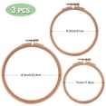 thumbnail image 3 of Sherbo 3 Piece Beech Wood Embroidery Hoop Set, 7 Inch 8 Inch 9 Inch Wooden Cross Stitch Hoops for Embroidery, Needlework, Sewing Art and DIY Crafts, 3 of 5