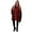 Red & Black, variant on Le Moda Full Zip Hooded Poncho with Kangaroo Pockets One Size Fits All
