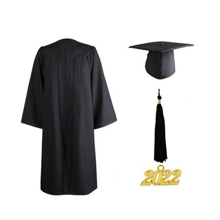 

Famure Graduation Gown Cap Tassel Set 2022 Graduation Cap and Gown 2022 Pendant Unisex Graduation Uniform Matte Graduation Robe for High School & College Bachelor benefit