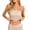 Beige, variant on Women's Floral Lace Tube Top Bandeau Strapless Bras Seamless Stretchy Chest Wrap Cleavage Cover Up for Low Neckline Modesty Panel