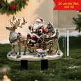 thumbnail image 4 of Jumbo Christmas Ground Stake - Santa & Reindeer Sled Metal Cutout for Porch/Driveway Decor (Easy-Install Holiday Display), 4 of 6