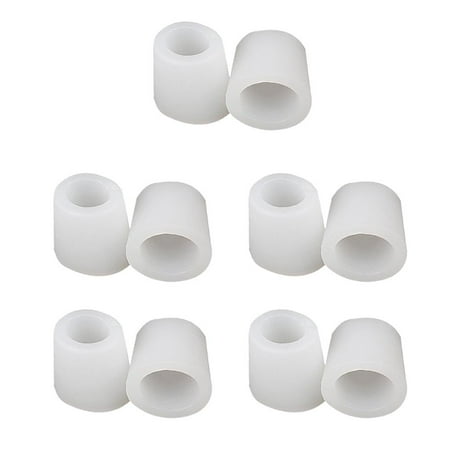 5 Pairs Soft Toe Tube Caps Foot Corn Remover Bladder For White