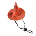 thumbnail image 1 of Halloween Pet Witch Hat - Cloth Material, Adjustable Elastic Band, Cute Patterns, For Dogs/Cats, Suitable For Parties/Photography, Enhances Festive Feel, 1PC, 1 of 1