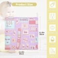 thumbnail image 2 of Dreamtimes 3 PCS Retro Style Pattern Baby Muslin Washcloths, 90s 00s Face Towel Burp Cloths Ultra Soft Absorbent Cotton Bath Wipes Towels for Newborn Boys Girls, 2 of 7