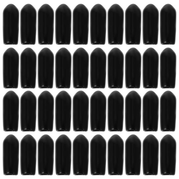 100pcs DIEJA DE DIEADA PROTECTORES TERCADORES DE PANTALLA DE PELO CAPOS DE GOMA TAPOS DE FINAL DE DIY