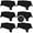 Black, variant on 6 Pack Black Table Cloth for Rectangle Table, 70 x 120 Inch Polyester Fabric Tablecloths Rectangular Table Covers 6-8ft for Party, Banquet, Dining, Wedding, Graduation