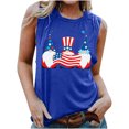 thumbnail image 1 of Qiopertar Blouse Sans Manches Imprimée Mode Décontractée pour Femmes Col Rond Sexy Pull-Over Slim Offres de la Semaine Liquidation à Moins de 5$ jusqu'à 90 % de Réduction, 1 of 4