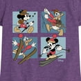 thumbnail image 3 of Disney Standard - Mickey And Donald Alpine Grid - Toddler & Youth Girls Short Sleeve Graphic T-Shirt, 3 of 5